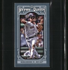 2013 Topps Gypsy Queen Mini Will Middlebrooks #164b Throwing Boston Red Sox
