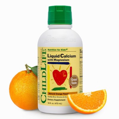 Liquid Calcium for - Baby & Calcium with Magnesium, , and D 3 - Orange Flavor...