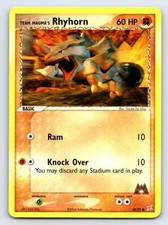 Team Magma's Rhyhorn 68/95 Common Team Magma vs Team Aqua Pokemon Damaged