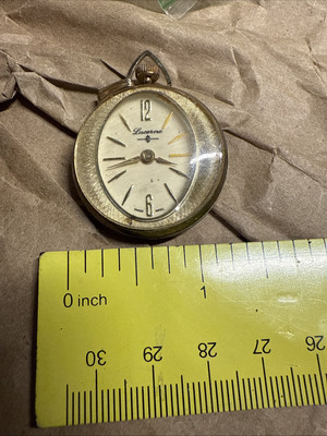 Vintage Ladies E Gubelin Lucerne Pendant Watch - Parts Or Repair - Gold Filled?