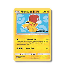 French Pokémon Card - Ash's Pikachu SM113 - Promo SL