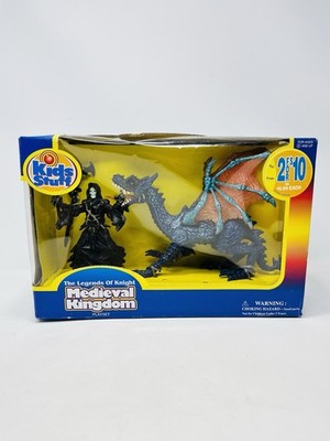 RARE Chap Mei Medieval Kingdom Orcus Wizard & Arcturus Dragon Battle Set - NEW
