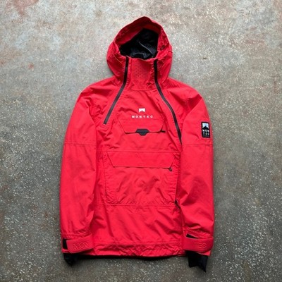 Montec Tempest Doom Ski Anorak Jacket Mens XS Red Waterproof Technical Shell