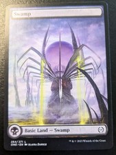 Swamp (Full Art) 264/271 ONE Land Phyrexia: All Will Be One Magic: The Gathering