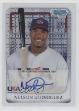 2011 Bowman Chrome X-Fractor 277/299 Nellie Rodriguez Nelson #18U-19 Auto li3