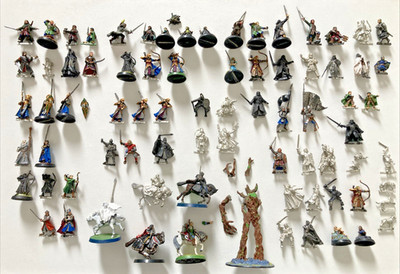 Warhammer Lord Of The Rings Forces Of Good x78 Metal OOP Job Lot