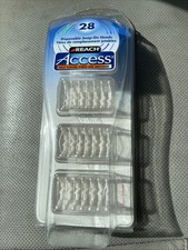 Pack Of 28 Reach Access Daily Disposable Snap On Flosser Heads New