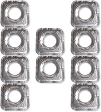 Disposable Gas Burner Liners (10 Pack) Aluminum Foil Square Gas Stove Burner Cov