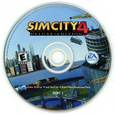 SimCity 4: Deluxe Edition - Disc 1 (Windows PC, 2003) TESTED NO TRACKING