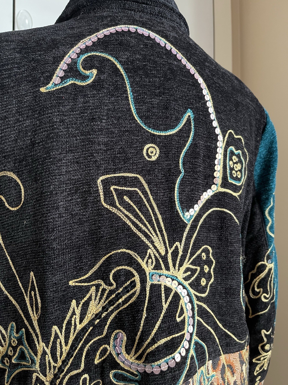 Drapers & Damon’s Petites Patchwork Jacket PL Emb… - image 6