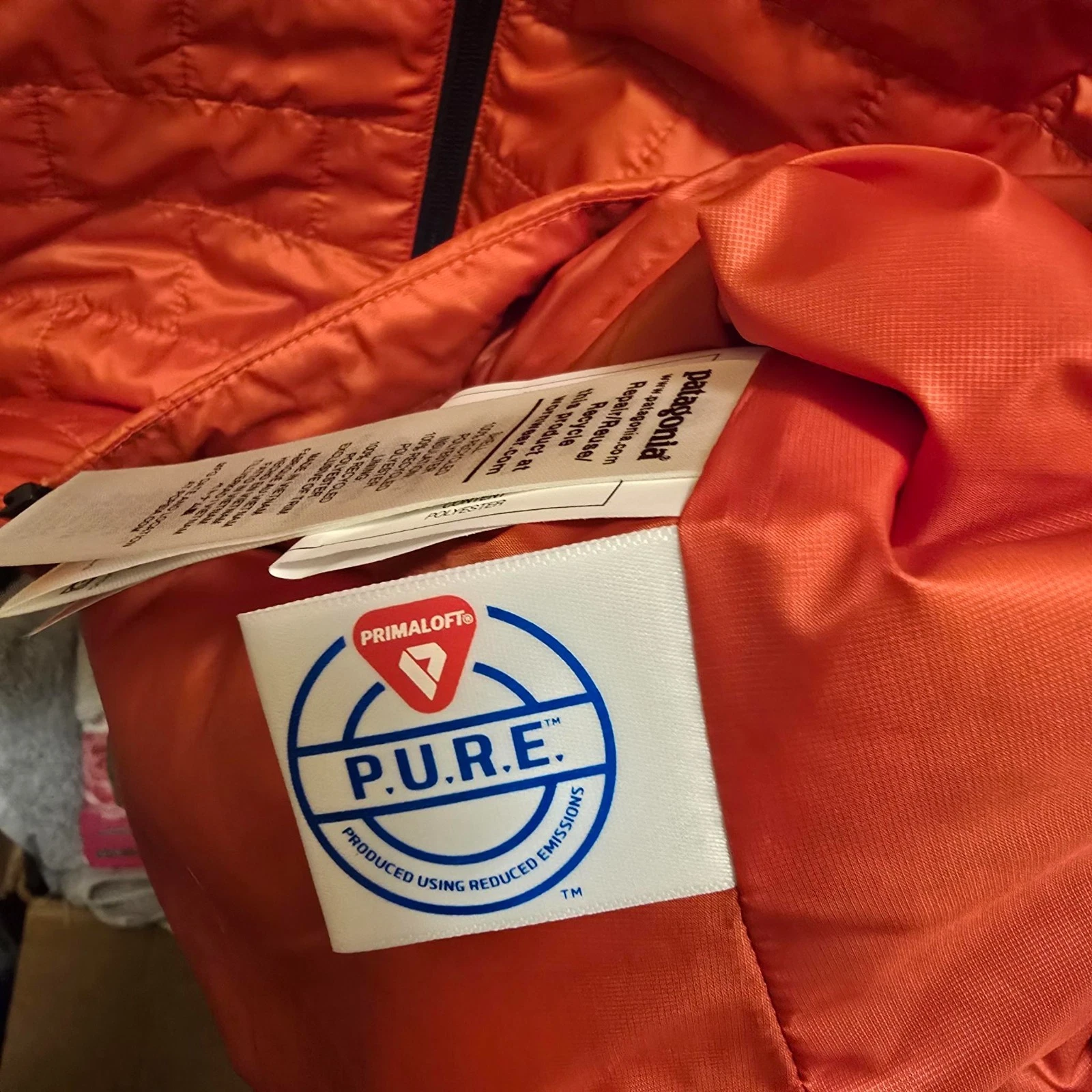 Patagonia Men’s Nano Puff Vest Metrics Orange NWOT XL Fall 2021 84242 Insulated - product detail image 3