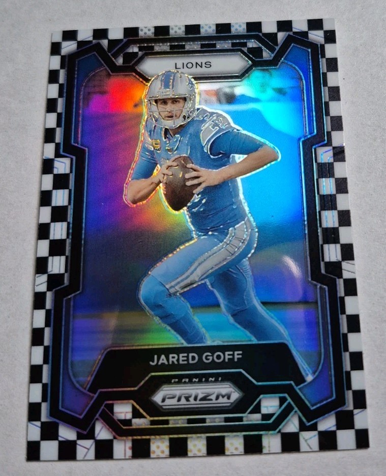 2023 Panini Prizm #98 Jared Goff Black and White Checker