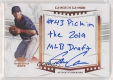 2019 Leaf Trinity Auto Inscriptions Cameron Cannon #A-CC2 Auto 6fs