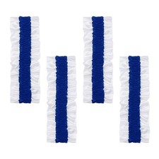 Armband Garter, 4pcs Anti-Slip Sleeve Garter Men Shirt Sleeve, Blue on White