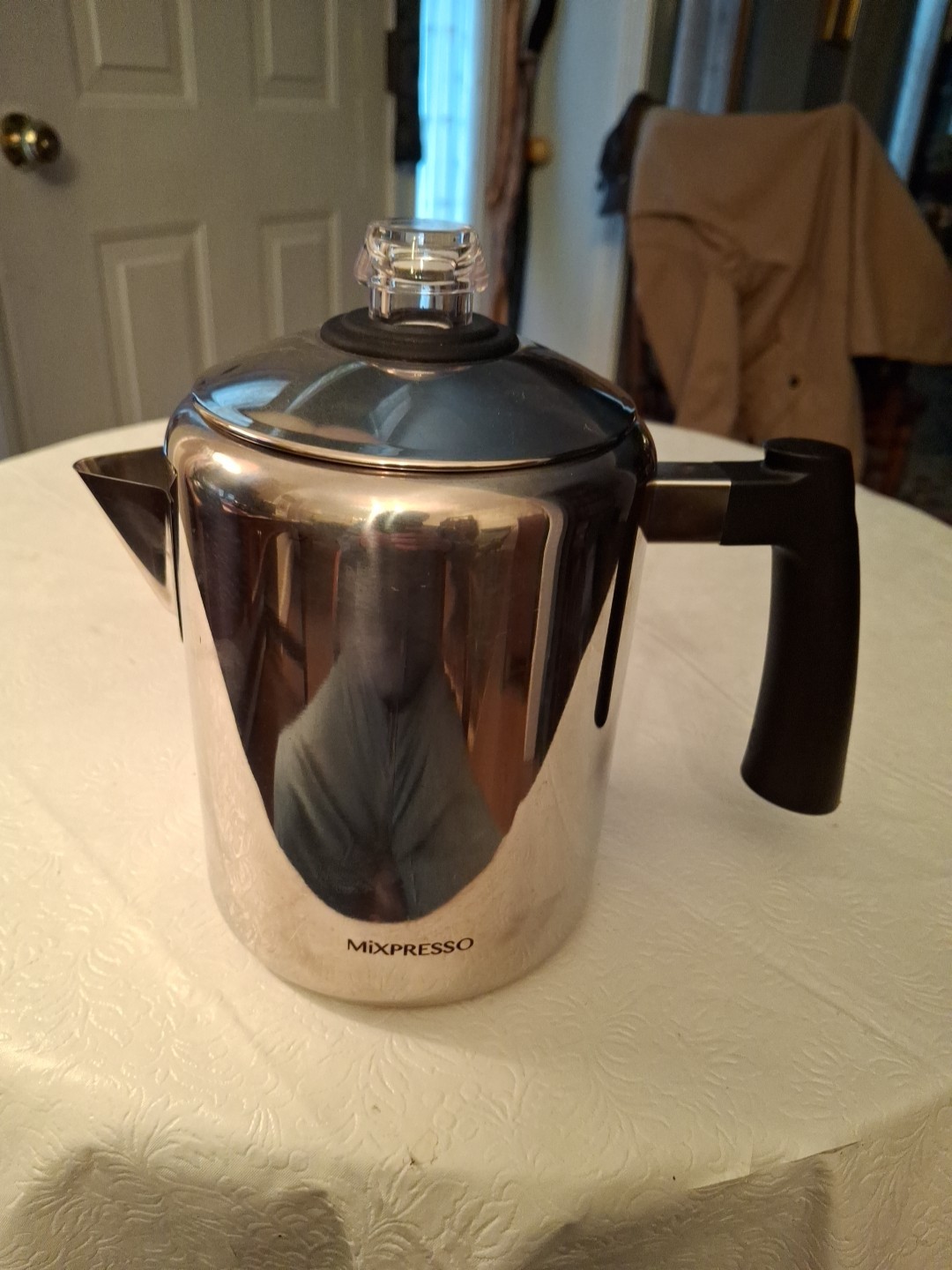 Mixpresso Stainless Steel Stovetop Coffee Percolator 8-Cup
