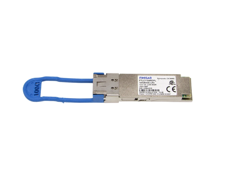 Finisar 100GBASE-LR4 FTLC1154RDPL 10km 13XXnm Gen2 QSFP28 Optical Transceiver - Image 2 of 4