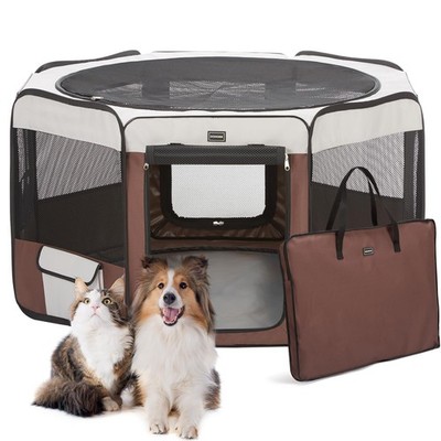 Dog Playpen Portable Pet Play Pens for Small Dog/Cat/Rabbit/Chicks, Cat Playp...