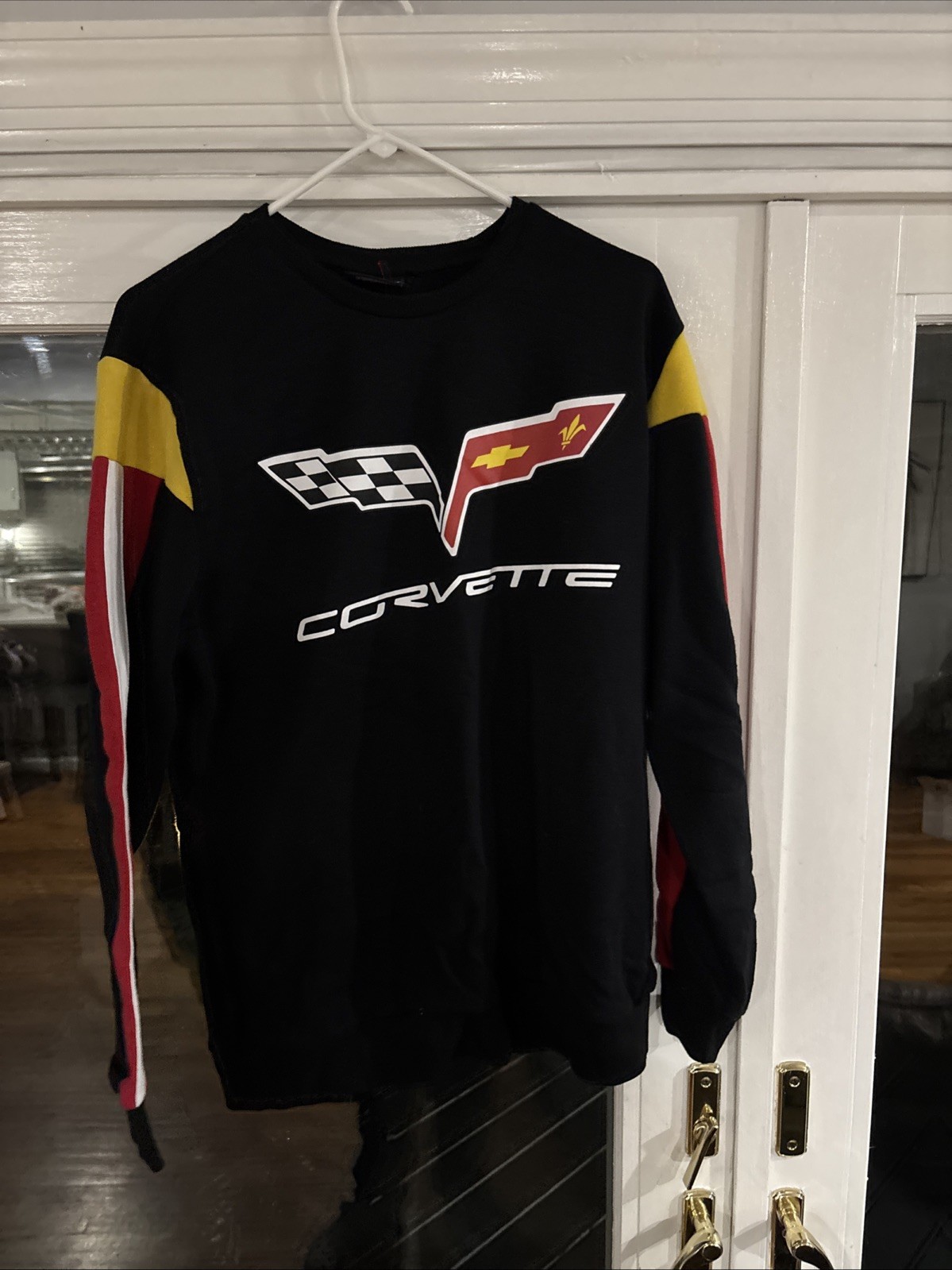 Black Medium Long Sleeve Corvette Sweatshirt - image 1