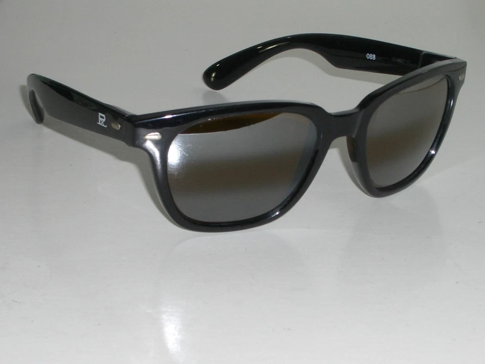 GAFAS DE SOL VUARNET Px 088 NEGRO BRILLANTE DOBLE DEGRADADO ESPEJO MARRÓN CRISTAL LENTES Foto 2 de 4