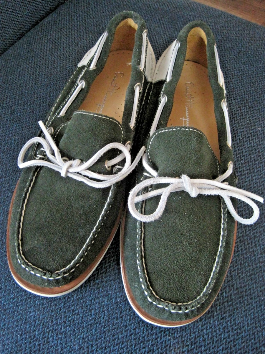 White Leather Boat Shoes for Men for sale | eBay display picture 3