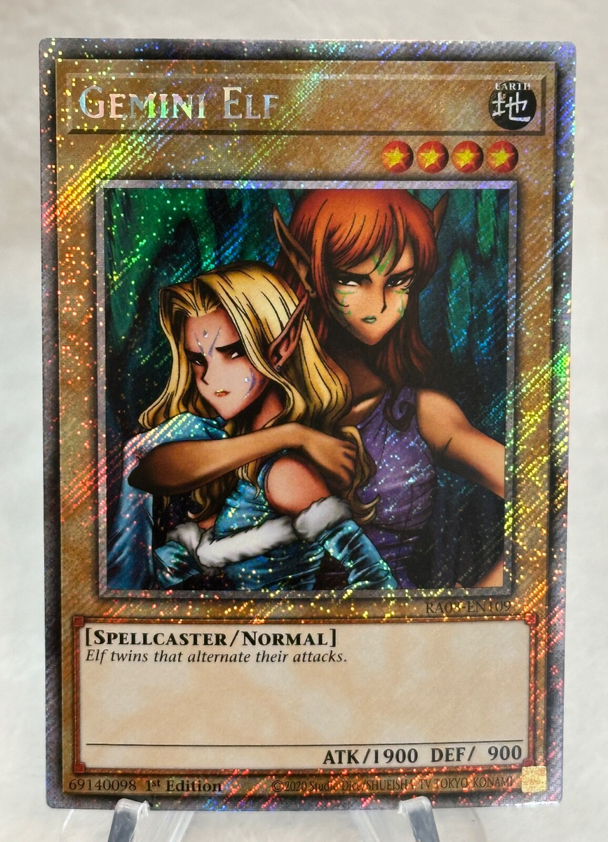 Yugioh - Gemini Elf RA03-EN109 1st Edition Platinum Secret Rare | eBay