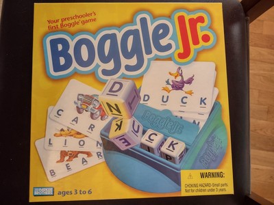 Boggle Jr Game 1998  Parker Bros. Preschool Learning Game COMPLETE 
