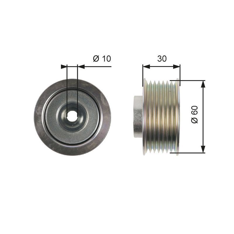 DEFLECTIONGUIDE PULLEY VRIBBED BELT T36406 FOR SUZUKI GRAND/VITARA/XL-7/II/SUV - Image 7