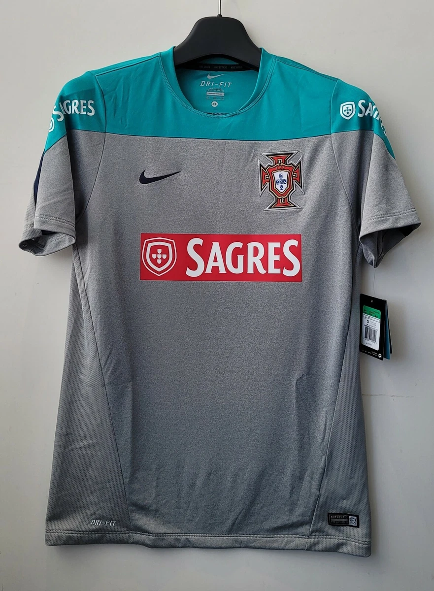 2014 15 Portugal Drifit Training Top S S Sponsor 14 15 FPF jersey