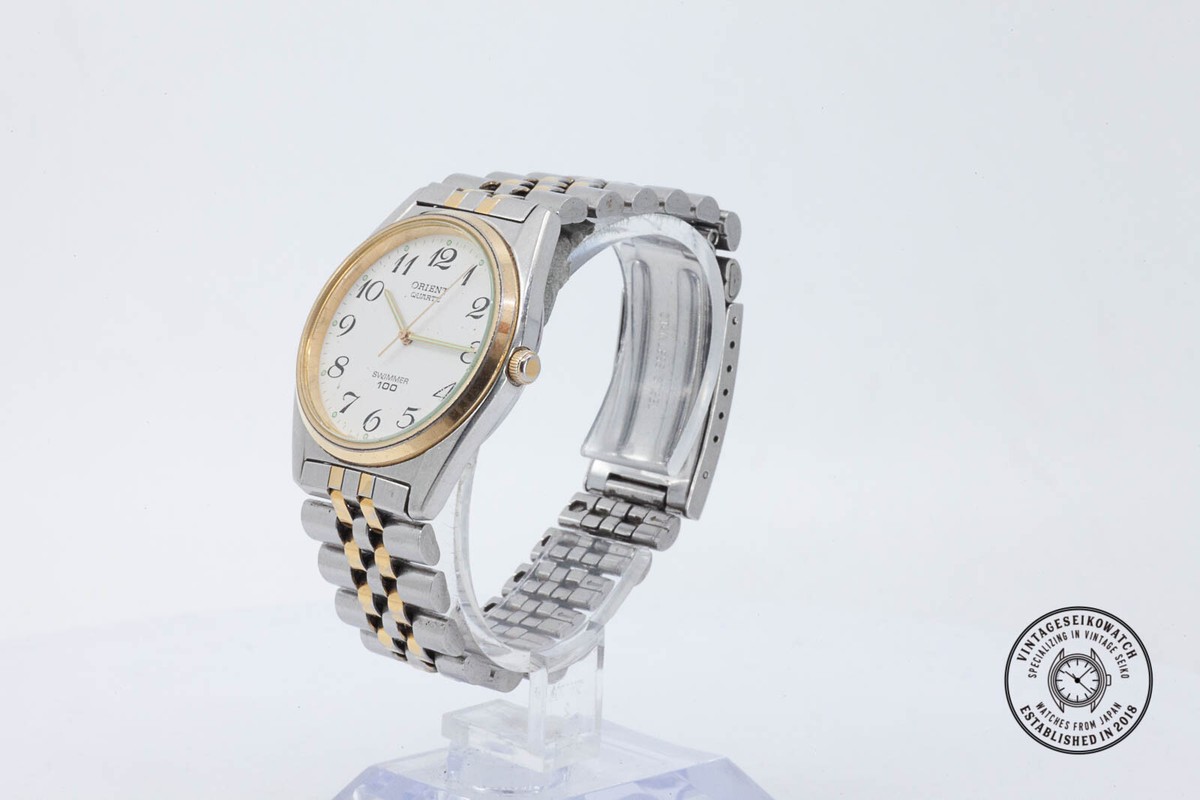 腕時計 ビンテージ ORIENT 日本製 SWIMMER 100 稼働品 RARE Vintage 80s Orient Jupiter Swimmer 100M Watch Quartz