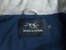 Rodd & Gunn Puffer Jacket S Excellent Condition Gray Quilted French Rib Blue