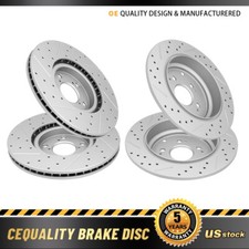 Front & Rear Drilled Disc Brake Rotors for 2009 - 2015 Honda Pilot Acura MDX ZDX