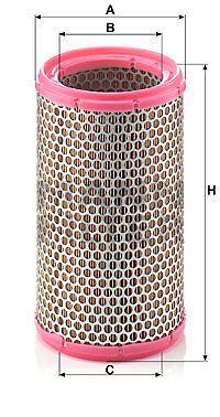 Mann-Filter C 1589/3 air filter for Alfa Romeo Lancia