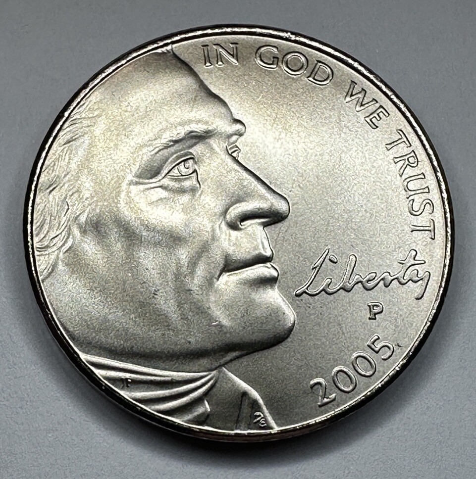 2005-P Jefferson Buffalo Nickel 5cent Coin from US Mint Set with