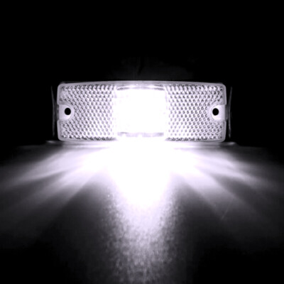 Begrenzungsleuchten E4 LED Weiß Anhänger Wohnwagen PKW LKW Umrissleuchte ECE.