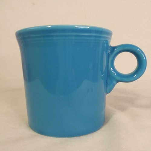 Fiestaware Homer Laughlin HLC Blue Mug Ring Handle Fiesta - Picture 8 of 13