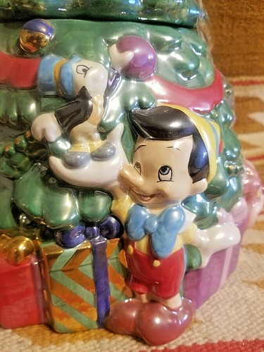 🔥 RARE SWEET DISNEY MICKEY & FRIENDS CHRISTMAS TREE COOKIE JAR LIMITED EDITION - Picture 5 of 11