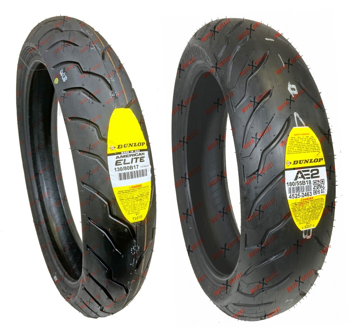 Dunlop American Elite 130/70B18 180/55B18 Front Rear Motorcycle