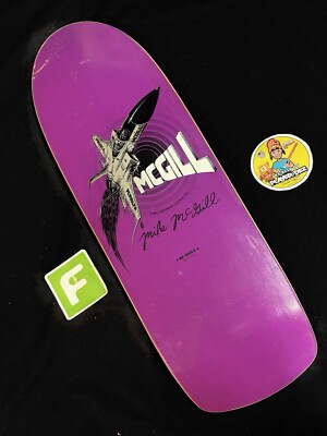 POWELL PERALTA パウエル XL 90s 80s 飛行機 SUPER RARE Mike Mcgill 2005 Purple Jet Powell Peralta Shaped