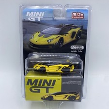 Lamborghini Aventador EVO LB-Silhouette Works GT Yellow - Mini GT MGT 00639