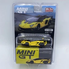 Lamborghini Aventador EVO LB-Silhouette Works GT Yellow - Mini GT MGT 00639