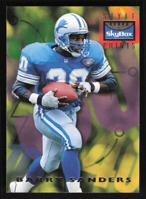 1995 SkyBox Premium #146 Barry Sanders Style Points Card TCCCX