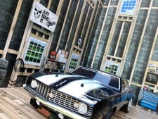 Full RC 1/10 Scale Garage Wall Decal Sticker Diorama - Bare Essentials Garage