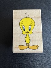 VTG Tweety Bird Looney Tunes Rubber Stampede 027C Rubber Stamp 1998 Warner Bros