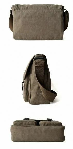Well-Built CANVAS CROSSBODY MESSENGER BAG / LAPTOP / BRIEFCASE / CAMERA - Image 3 of 3
