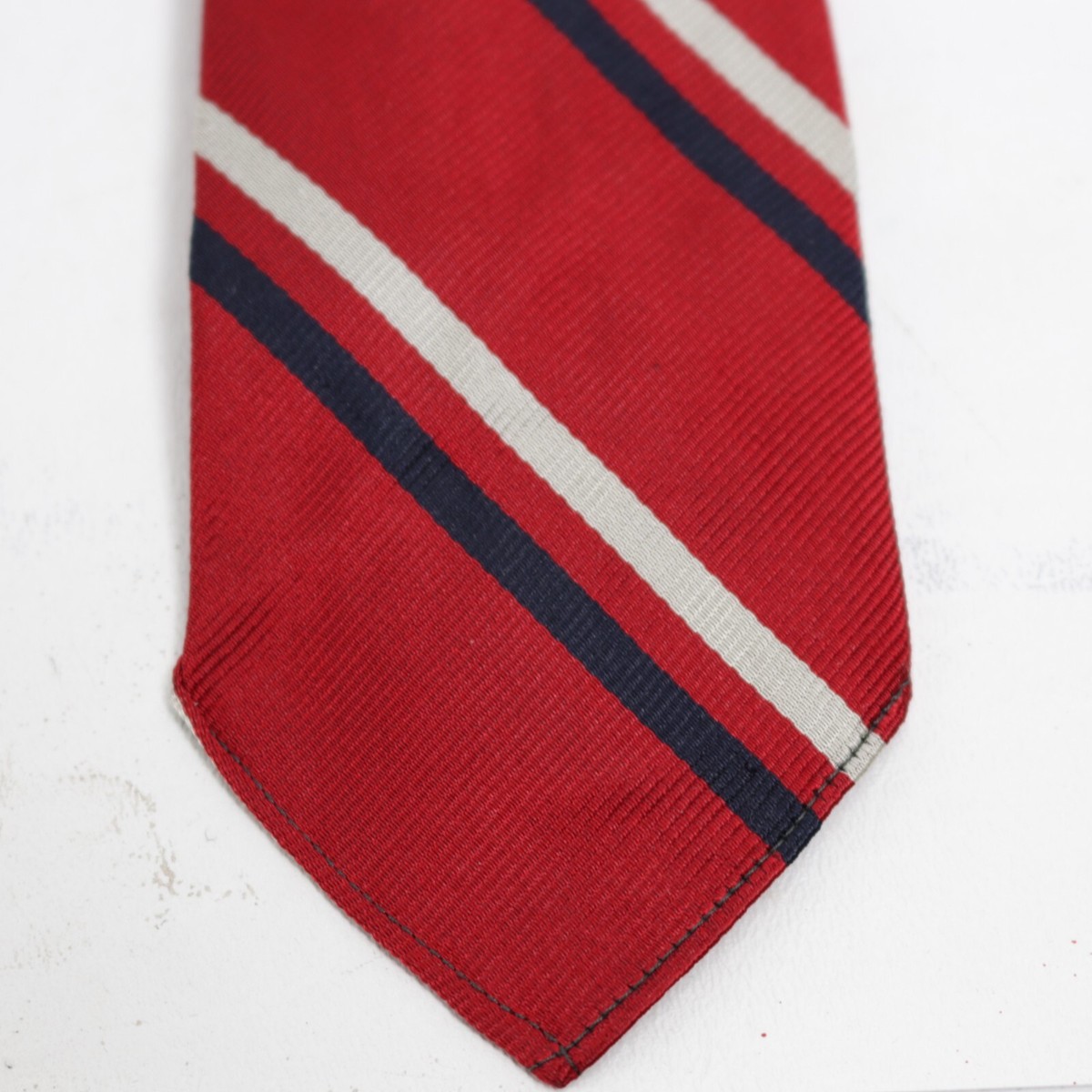 the union the color 巾着　zeptepi Vintage The Union Mens Shop Tie Mens 57 in Red White Blue Diagonal