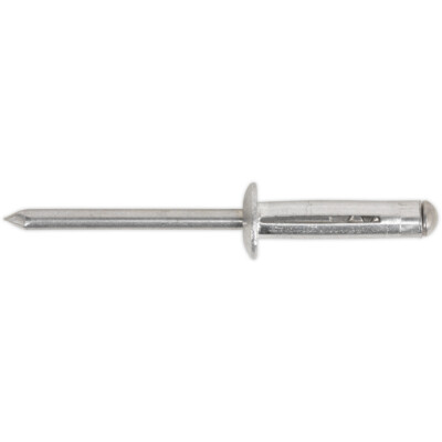 200er Pack - 4,8 mm x 27 mm Lastspreiznieten - Aluminium Druckschälstift