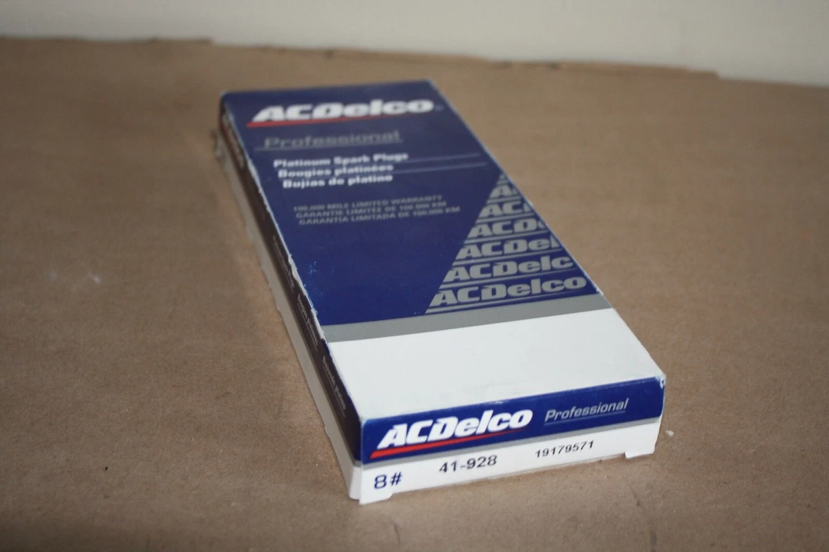 GM 19179571 AC DELCO 41-928 PROFESSIONAL SPARK PLUGS. (BOX OF 8 