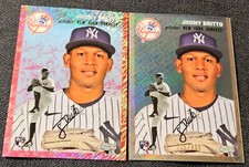 2023 Topps Chrome Platinum Fuchsia /100 Red Anniversary Jhony Brito /499 RC