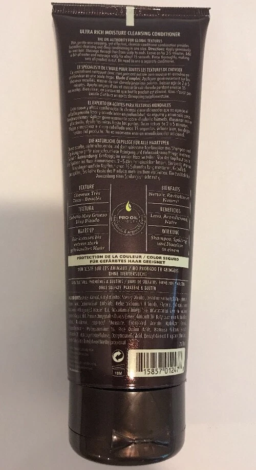 ACONDICIONADOR LIMPIADOR HIDRATANTE ULTRA RICO MACADAMIA 3,3 OZ PARA CABELLO MUY GRUESO Foto 2 de 3