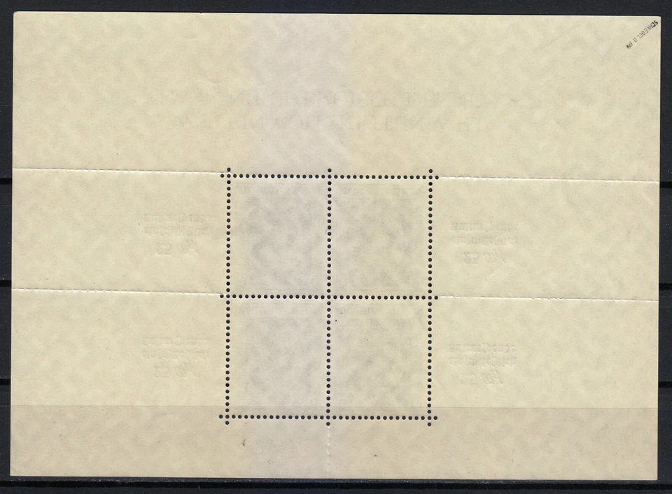 Germany 1937 MNH Mi Block 11 Sc B104 Adolf Hitler / Signed Schlegel / Perfect ** - Image 3 of 3